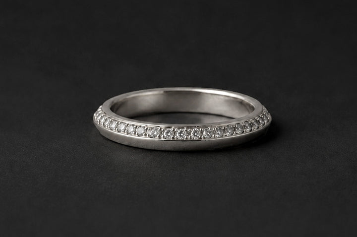 DIAMOND PAVE BAND | 19K WHITE GOLD