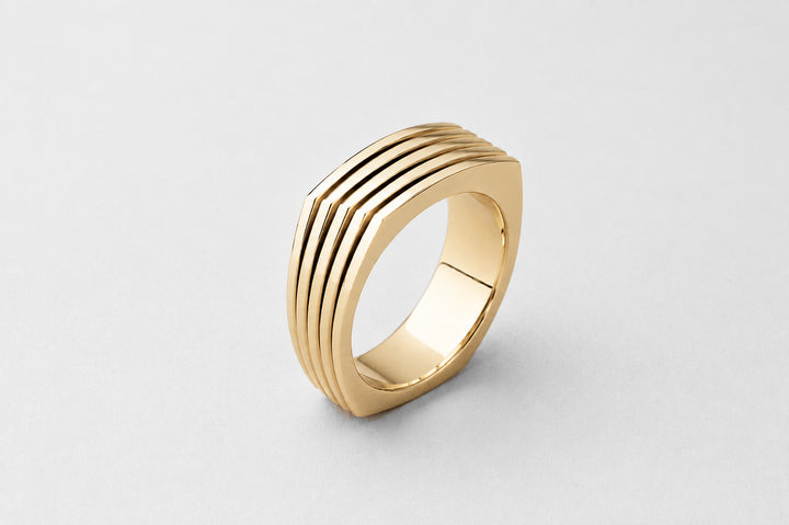 ARCHITECTURAL BAND | YELLOW GOLD