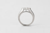 OVAL DIAMOND SOLITAIRE | 19K WHITE GOLD
