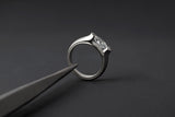 MARQUISE DIAMOND SOLITAIRE | 19K WHITE GOLD